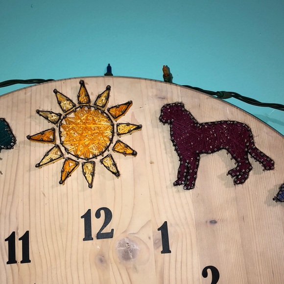 Animal string art clock - Picture 5 of 8